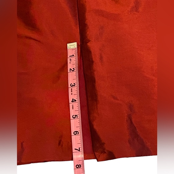 Alfred Sung Garnet Ruffle Halter Neck Sleeveless Midi Cocktail Dress women’s SZ4 - Picture 11 of 13